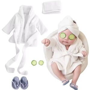 Pink Baby Spa Set with Robe and Accessories